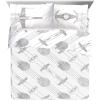 Jay Franco Kids Sheet Set with Fitted, Flat Sheets & Pillow Cover – Ultra-Soft Bedding with Pillowcase for Room Decor, Blue – Bluey & Bingo, 3 Piece Toddler(White – Star Wars)