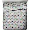 Jay Franco Kids Sheet Set with Fitted, Flat Sheets & Pillow Cover – Ultra-Soft Bedding with Pillowcase for Room Decor, White – Bluey, 4 Piece Full(Gray – Minecraft)