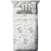 Jay Franco Kids Sheet Set with Fitted, Flat Sheets & Pillow Cover – Ultra-Soft Bedding with Pillowcase for Room Decor, White – Bluey, 4 Piece Full(Harry Potter)