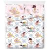 Jay Franco Kids Sheet Set with Fitted, Flat Sheets & Pillow Cover – Ultra-Soft Bedding with Pillowcase for Room Decor, White – Bluey, 4 Piece Full(White – Disney Princess)