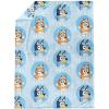 Jay Franco Plush Throw Blanket – 46″ x 60″ Inch Cartoon Kids Soft & Cozy Fleece Throw for Bedroom & Couch Décor, Official Licensed Product, Blue – Bluey