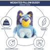 Jay Franco Weighted Bluey Plush Pillow Buddy – 2.5 lbs Soft Plushie Stuffed Pillow, 17 Inches, Blue – Bluey