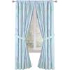 Jay Franco Window Curtains for Kids Bedroom 4-Piece Drape Set with 2 Tiebacks, Grey – Bluey, 42″ W x 63″ L (Pack of 2)(Blue – Bluey)