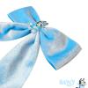 LUV HER Bluey Long Tail Hair Bow for Girls with Alligator Clip with Charm of Bluey – Hair Accessory, Ages 3+