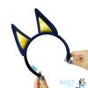 LUV HER Bluey Party Supplies – 4pc Animal Costume Ears Headband, Plush Soft Ears, Elastic Family Headbands for Halloween, Birthday, Play Day