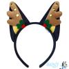 LUV HER Christmas Bluey Ears Reindeer Antler Plush Headband, Ages 3+