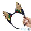 LUV HER Christmas Bluey Ears Reindeer Antler Plush Headband, Ages 3+