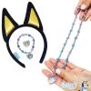 LUV HER Licensed BLUEY Headbands for Girls – Kids Jewelry – Dress Up Set All in one Giftable Box – Headband – Play Jewelry Set – 4pc (Toddler Headband, Necklace, Dress Up Bracelet, Ring) 4+