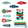 Luv Her Girls’ Hair Accessories Set – 20 Pack Featuring Christmas Bluey – Includes 3 Barrettes, 4 Snap Clips, 5 Elastics, 8 Terry Ponies – Everyday Wear, Special Occasions, Ages 3+