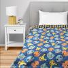 Northwest Bluey Balloon Celebration Quilted Throw Blanket – Official Cartoon Throw Blanket Featuring Bluey, for Adults Boys Girls Bed, Couch, or Playroom, 60 x 80 Inches(Striped Favorites)