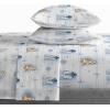Saturday Park Bluey and Bingo Rainbow Clouds Twin Sheet Set – 3 Piece 100% Organic Cotton Sheets with Pillow Cover- GOTS & Oeko-TEX Certified(Blue – Star Wars)