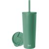 Simple Modern Holiday Bluey 40 oz Trek Tumbler with Handle and Straw Lid | Cup Holder Friendly Insulated Stainless Steel Travel Mug | Bluey Christmas Morning(Basil)