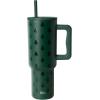 Simple Modern Holiday Bluey 40 oz Trek Tumbler with Handle and Straw Lid | Cup Holder Friendly Insulated Stainless Steel Travel Mug | Bluey Christmas Morning(Winter Trees)