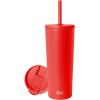 Simple Modern Holiday Bluey 40 oz Trek Tumbler with Handle and Straw Lid | Cup Holder Friendly Insulated Stainless Steel Travel Mug | Bluey Christmas Morning(Saffron)