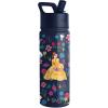 Simple Modern Kids Summit Water Bottle with Straw Lid | Bluey 14oz Stainless Steel Cup Insulated Tumbler for Toddlers, School| Bluey Checkmate(Disney-Belle’s Garden)