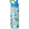 Simple Modern Kids Summit Water Bottle with Straw Lid | Bluey 14oz Stainless Steel Cup Insulated Tumbler for Toddlers, School| Bluey Checkmate(Disney-Buzz and Woody Adventures)