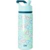Simple Modern Kids Summit Water Bottle with Straw Lid | Bluey 14oz Stainless Steel Cup Insulated Tumbler for Toddlers, School| Bluey Checkmate(Disney-Cheers to Mickey Ears)