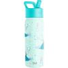 Simple Modern Kids Summit Water Bottle with Straw Lid | Bluey 14oz Stainless Steel Cup Insulated Tumbler for Toddlers, School| Bluey Checkmate(Disney-Frozen Elsa’s Snowflake)