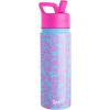 Simple Modern Kids Summit Water Bottle with Straw Lid | Bluey 14oz Stainless Steel Cup Insulated Tumbler for Toddlers, School| Bluey Checkmate(Mattel: Barbie Cursive)