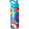 Simple Modern Kids Summit Water Bottle with Straw Lid | Bluey 14oz Stainless Steel Cup Insulated Tumbler for Toddlers, School| Bluey Checkmate(-Tie-Dye)