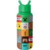 Simple Modern Summit Water Bottle with Straw Lid | Bluey 30oz Leak Proof Stainless Steel Insulated Cup | Gifts for Her Him | Bluey Stripes(Minecraft: Creeper)