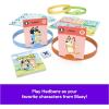 Spin Master Games, Bluey Hedbanz Jr., Picture Guessing Card Game, Includes Illustrations from Bluey, Easy to Play for Family & Kids, 2-4 Players, for Ages 5 & Up