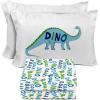 Sunny Side Up Bluey & Friends Full Sheet Set – 4 Piece Kids Bedding Set Includes Pillow Cover – Super Soft Microfiber Sheets(Multi – Dino Roar)