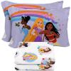 Sunny Side Up Bluey & Friends Full Sheet Set – 4 Piece Kids Bedding Set Includes Pillow Cover – Super Soft Microfiber Sheets(White – Princess)