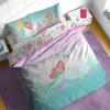 Sunny Side Up Bluey & Friends Toddler Comforter Set – 4 Piece Preschool Bedding Includes Comforter, Sheets & Pillow Cover – Super Soft Microfiber Bed Set(Multi – Little Mermaid)