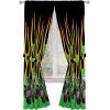 Sunny Side Up Window Curtains for Kids Bedroom 4-Piece Drape Set with 2 Tiebacks, Teal – Bluey, 42″ W x 63″ L (Pack of 2)(Black – Monster Jam)