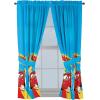 Sunny Side Up Window Curtains for Kids Bedroom 4-Piece Drape Set with 2 Tiebacks, Teal – Bluey, 42″ W x 63″ L (Pack of 2)(Blue – Cars)
