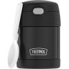 THERMOS FUNTAINER Insulated Food Jar, 10 Ounce, Kid Friendly Food Jar with Foldable Spoon, Bluey(Black)