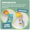 TOMY Toomies Bluey’s Water Slide – Includes Water Slide with Suction Cup, Clip On Bucket and Bluey Figure – Interactive Toddler Bath Toys – Ages 18 Months and Up