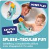 TOMY Toomies Bluey’s Water Slide – Includes Water Slide with Suction Cup, Clip On Bucket and Bluey Figure – Interactive Toddler Bath Toys – Ages 18 Months and Up