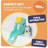 TOMY Toomies Bluey’s Water Slide – Includes Water Slide with Suction Cup, Clip On Bucket and Bluey Figure – Interactive Toddler Bath Toys – Ages 18 Months and Up