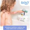 TOMY Toomies Shower & Scrub Bluey – Create Your Own Bubbles – Includes Rinsing Showerhead and Removable Bluey Toy – Interactive Bath Toys – Ages 18 Months and Up