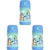 Thermos Baby 10 oz. Stainless Steel Bottle with pop-up straw, Bluey(Bluey)