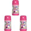 Thermos Baby 10 oz. Stainless Steel Bottle with pop-up straw, Bluey(Minnie Mouse)