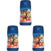 Thermos Baby 10 oz. Stainless Steel Bottle with pop-up straw, Bluey(PAW PATROL BOY)