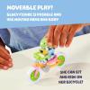 Vehicle & Figures Toy Bicycle Playset, Articulated Bluey Figure with Park Bench Accessory and Bin Chicken Figurine, Immersive Bike Toy for Kids Age 3+