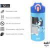 Zak Designs Bluey 14 oz Double Wall Vacuum Insulated Thermal Kids Water Bottle, 18/8 Stainless Steel, Flip-Up Straw Spout, Locking Spout Cover, Durable Cup for Sports or Travel
