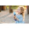 eKids Bluey Microphone Toy for Toddlers, Includes Built-in Music and Lights, Designed for Fans of Bluey Toys, Great Stocking Stuffers for Kids