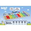 eKids Bluey Toy Piano Play Mat with Music and Sound Effects, Toddler Toy for Ages 3 and Up