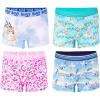 100% Soft Combed Cotton 10-Pack Underwear, Sizes 2/3T, 4T, 4, 6, and 8(4-pack Bluey Girl Short)