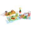 8th Wonder Wooden Bluey Toys Picnic Carrying Case, 30-Piece Picnic Basket Toy with Cutlery and Food Accessories, Outdoor Food Toys for Kids of Ages 3+(Dine with Bluey)
