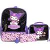 AI ACCESSORY INNOVATIONS Bluey 4 Piece Backpack Set for Pre School Girls & Boys, Kids 16″ School Bag(Kuromi)