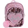 AI ACCESSORY INNOVATIONS Bluey 9” Micro Mini Backpack Purse Featuring a 3D Bluey Glitter Patch with Pom Pom Dangle, Blue(Barbie)