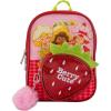 AI ACCESSORY INNOVATIONS Bluey 9” Micro Mini Backpack Purse Featuring a 3D Bluey Glitter Patch with Pom Pom Dangle, Blue(Strawberry Shortcake)