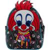 AI ACCESSORY INNOVATIONS Bluey Big Face Mini Cosplay PU Backpack Purse, Shoulder Bag with Epoxy Filled Metal Pineapple Charm, 10.5 Inch, Adjustable Straps, Faux Leather(Killer Clowns from Outer Space)