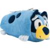 AI ACCESSORY INNOVATIONS Bluey Soft Plush Multi-Function Storage Case, Kids Plush Bag Charm with 3D Features, Blue(Bluey)